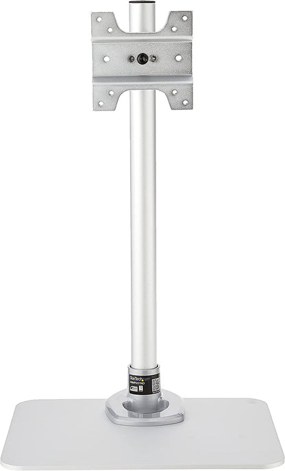 StarTech.com Single Monitor Stand - Adjustable - Supports Monitors 12'' to 34'' - Premium - Single Screen VESA Monitor Mount Stand - Silver (ARMPIVSTND)