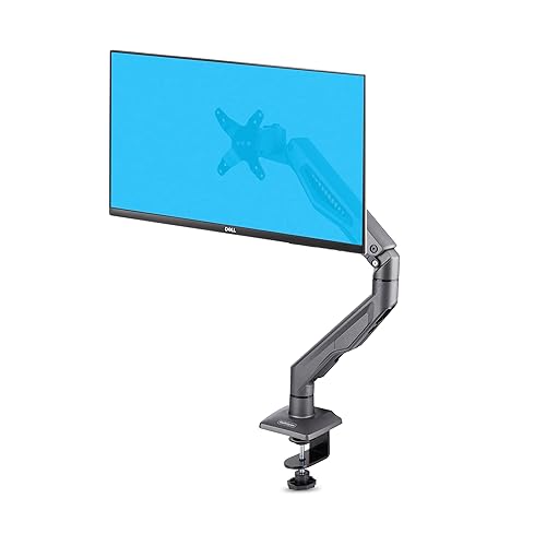 StarTech.com Desk Mount Monitor Arm, Up to 32" Display and Max 22lb/10kg, C-Clamp, Fully Articulating, Mechanical Spring, TAA