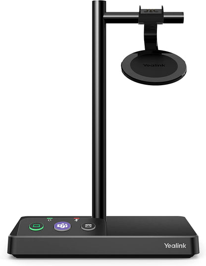Yealink WH62 Dual Teams Wireless Noise Canceling Headset - Connects and Works with USB Enabled Deskphones, Computers and Softphones. Headset Includes a 500ft Wireless Range + Intelligent Mute Yealink WH62 Dual Teams Certified