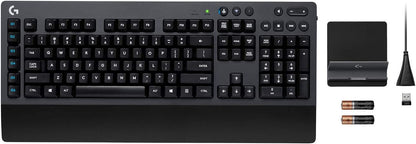 Logitech G613 LIGHTSPEED Wireless Mechanical Gaming Keyboard, Multihost 2.4 GHz + Blutooth Connectivity - Black Keyboard Only