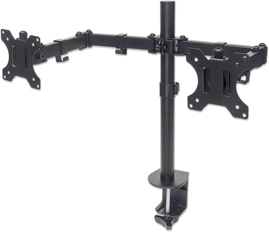 Manhattan Universal Dual Monitor Mount with Double-Link Swing Arms