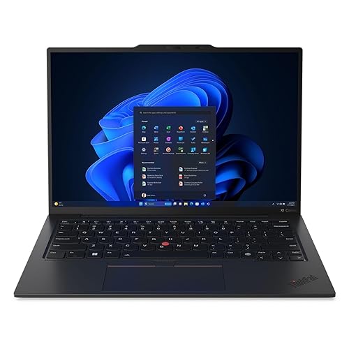 Lenovo ThinkPad X1 Carbon Gen 12 Laptop, Intel Ultra 7 165U vPro Processor, 32GB 6400MHz RAM, 2TB Gen4 SSD, 14"" WUXGA Touchscreen, 5G or 4G WWAN Mobile Broadband eSIM, Win 11 Pro,, Black