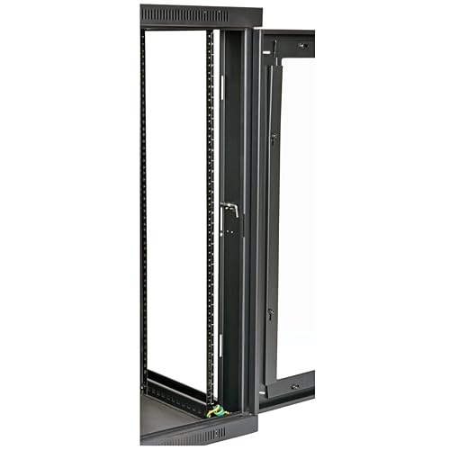 Tripp Lite 18U Wall Mount Rack Enclosure Server Cabinet with Acrylic Glass Door, Hinged Back, 24.5 Deep, UPS-Depth 18U Hinged + Glass Door