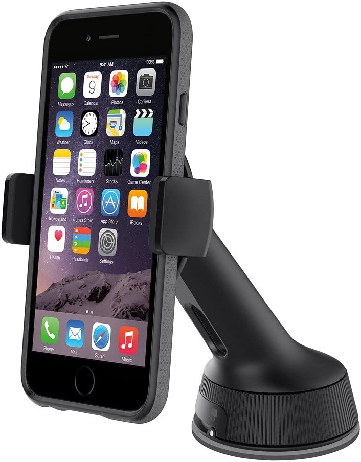 Belkin Universal Car Window Dash Mount for 6" Devices(F8M978bt), Black Window and Dash Mount Standard Packaging
