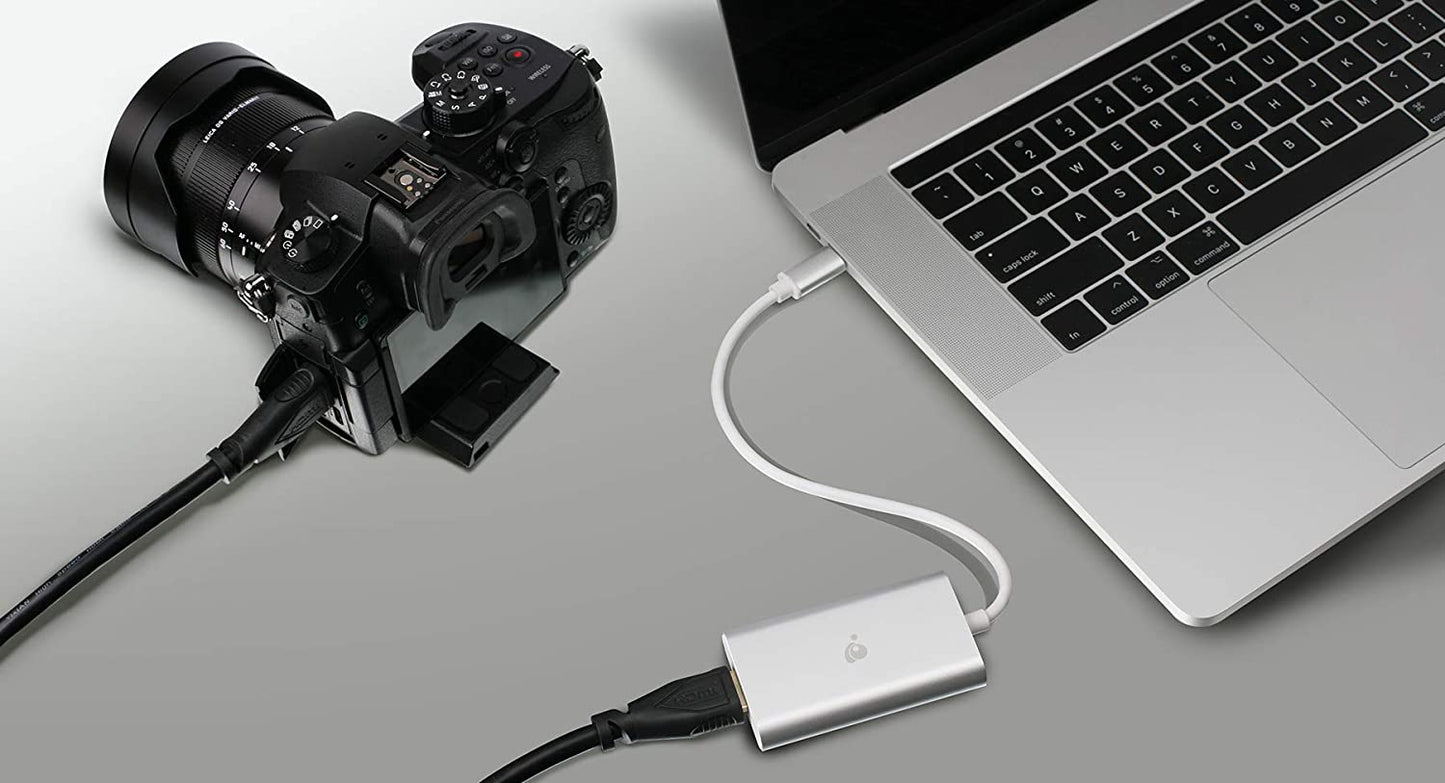 IOGEAR Upstream HDMI to USB-C Video Capture Adapter - 1080p 60Hz - Stream Live Audio/Video - Xbox - PS4 - Switch - DSLR Camcorders - Windows - Mac - GUV301 UpStream Video Capture