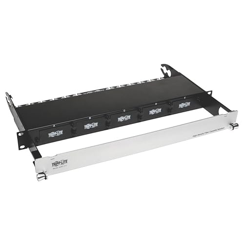 Tripp Lite High Density Rack Mount Fiber Enclosure Panel 5 Cassette 1U RM N482-01U Black 5-Cassette Panel