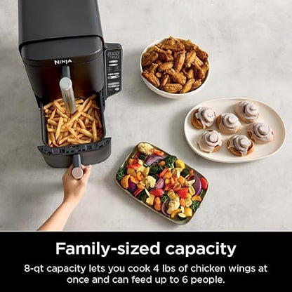 Ninja DoubleStack 2-Basket Air Fryer, DoubleStack Technology Cooks 4 Foods at Once, Space Saving Design, 8 QT, 6-in-1 SL201C (Canadian Version)