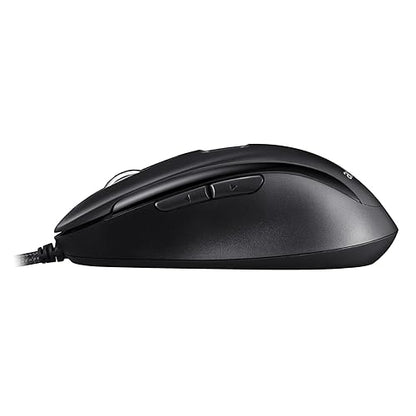 Adesso iMouse F1 Wired USB Mouse with Fingerprint Reader 1200 DPI AES 256 Encryption Biometric Security Windows Hello Compatible TAA Compliant Made in Taiwan