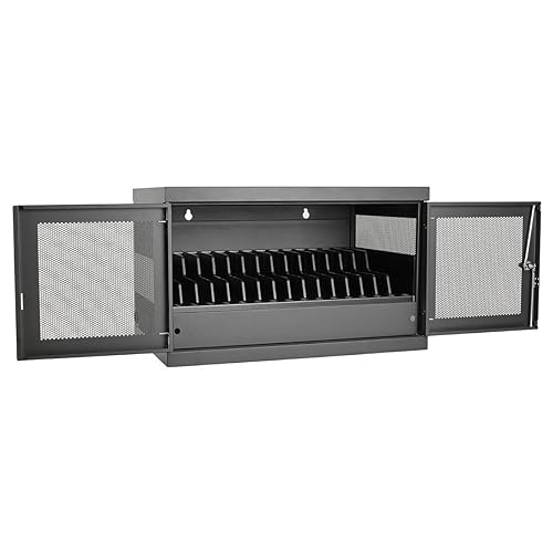 Tripp Lite 16-Port AC Charging Storage Station Cabinet for Chromebooks, Laptops and Tablets, 17-Inch Depth, Wall Mount and Cart Options (CSC16AC)