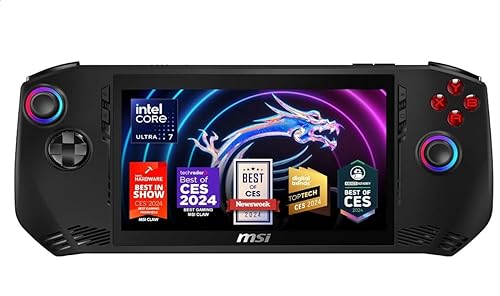 Msi Claw A1m Gaming Handheld 7" Fhd 1920x1080 Ips Touchscreen Gaming Controller - Black - Intel Ultra 7-155h - 16gb Ram - 1tb Ssd - Intel Arc - Windows 11 Home