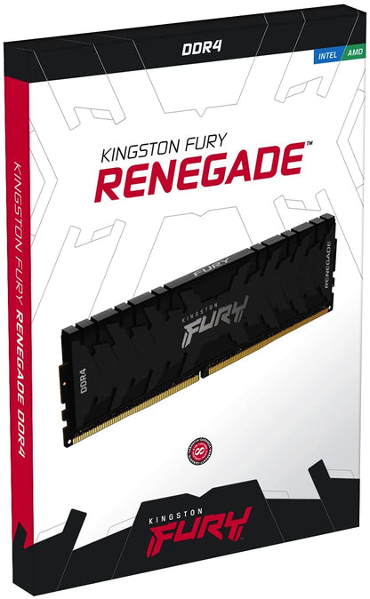 Kingston FURY Renegade 32GB 3200MHz DDR4 CL16 Desktop Memory Single Stick KF432C16RB/32 3200MHz 32GB Black