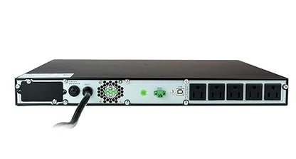 Vertiv Liebert PSI5 UPS - 1000VA 900W 120V 1U Line Interactive AVR, Rack, Lead Acid, 0.9 Power Factor, Pure Sine Wave, 2 Programmable Outlets, Power Backup with Surge Protection (PSI5-1000RM1201U)