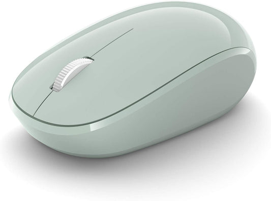 Microsoft Bluetooth Mouse - Mint. Comfortable design, Right/Left Hand Use, 4-Way Scroll Wheel, Wireless Bluetooth Mouse for PC/Laptop/Desktop, works with for Mac/Windows Computers