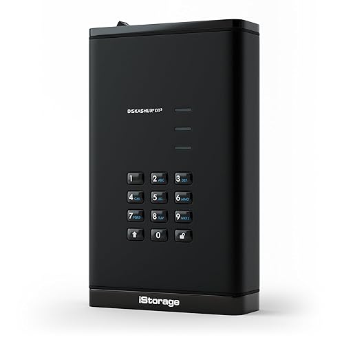 iStorage diskAshur DT3 256-bit 8TB - FIPS Level 3 Certified - Secure encrypted Desktop Hard Drive - Password Protected