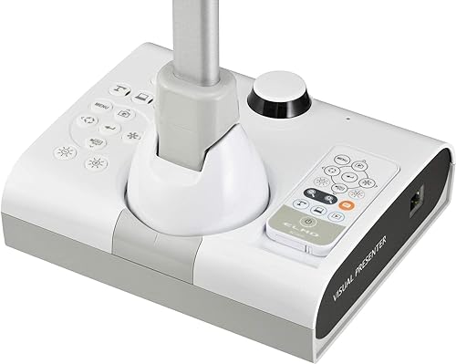 Elmo 1379 Model TT-12W STEM-CAM Visual Presenter, Document Camera with 192x Zoom (12x Optical + 16x Digital), 1/2.3 CMOS Sensor, 3.4 Megapixel, 30 Fps, HDMI in & Out, RGB, USB, Ethernet, Wi-Fi