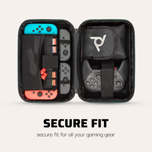 PDP Gaming Officially Licensed Switch Commuter Case - Animal Crossing - Semi-Hardshell Protection - Protective PU Leather - Holds 14 Games - Works with Switch OLED &amp; Lite - Perfect for Kids / Travel Animal Crossing Tom Nook