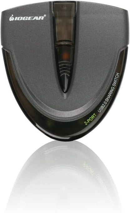 IOGEAR 2 Port USB 2.0 Switch - Auto Printer Switch - Manually or Auto Control - LEDs Indicate - Plug n Play - GUB231 2-Port USB-A