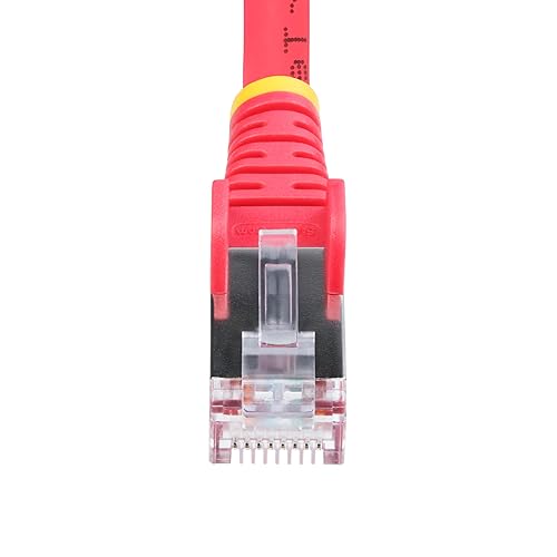 StarTech.com 10ft Red CAT6a Ethernet Cable, Snagless RJ45, 10GbE, 100W PoE++, S/FTP, 500MHz, 27AWG Pure Bare Copper, LSZH