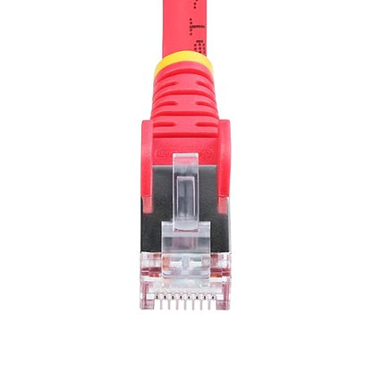 StarTech.com 10ft Red CAT6a Ethernet Cable, Snagless RJ45, 10GbE, 100W PoE++, S/FTP, 500MHz, 27AWG Pure Bare Copper, LSZH
