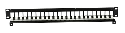 Black Box JPM10GF24 10-GIGABIT Patch Panel, 24-Port, 1U