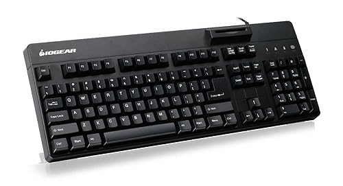 IO Gear GKBSR202TAA 104-key Keyboard W/ Built-in Common Access Card Reader [taa Compliant]