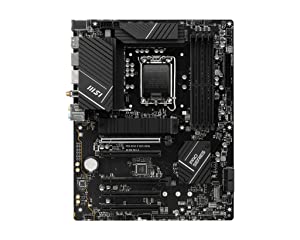 MSI PRO B760-P WiFi DDR4 ProSeries Motherboard (Supports 12th/13th Gen Intel Processors, LGA 1700, DDR4, PCIe 4.0, M.2, 2.5Gbps LAN, USB 3.2 Gen2, Wi-Fi 6E, ATX)