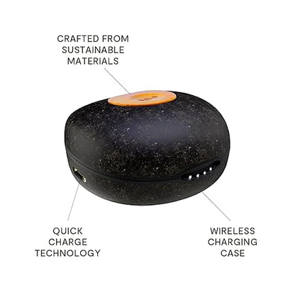 House of Marley Champion 2: True Wireless Earbuds with Microphone, Bluetooth Connectivity, 35 Hours Total Playtime, and Sustainable Materials, Signature Black
