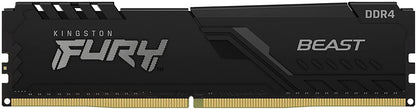 Kingston FURY Beast 16GB 3200MHz DDR4 CL16 Desktop Memory Single Stick KF432C16BB/16, Black Black 16GB 3200MHz Ram Only