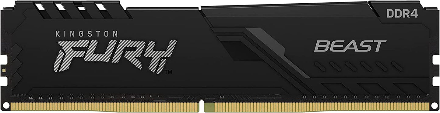 Kingston Fury Beast 8 GB 3200 MHz DDR4 CL16 Desktop Memory Single Module KF432C16BB/8 Single Module 3200 MHz 8 GB