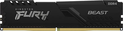 Kingston FURY Beast 32GB 3200MHz DDR4 CL16 Desktop Memory Single Stick KF432C16BB/32,Black Black 32GB 3200MHz Ram Only