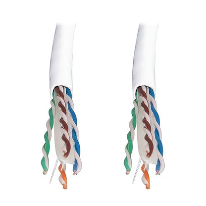 Tripp Lite Cat6a Bulk Ethernet Cable 10G Solid Core UTP CMR Rated White 1000ft