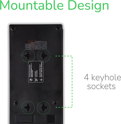 Apc Power Strip with USB Charging Ports, Surge Protector P8U2, 2630 Joules, Flat Plug, 8 Outlets 8 Outlet Protector
