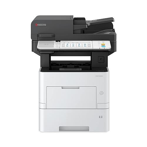 KYOCERA ECOSYS MA5500ifx All-in-One Monochrome Laser Printer (Print/Copy/Scan/Fax), 57 ppm, Up to Fine 1200 dpi, Gigabit Ethernet HyPAS Capable, 7 inch Touchscreen Panel, 512 MB
