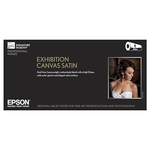 Epson Exhibition Canvas Satin Inkjet Photo Paper 60 x 40' Roll S045253