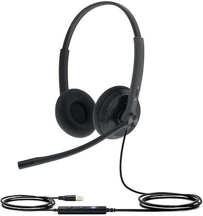Yealink Uh34 Lite Duo Uc Usb Headset - Boom Microphone - Noise Canceling - Headband