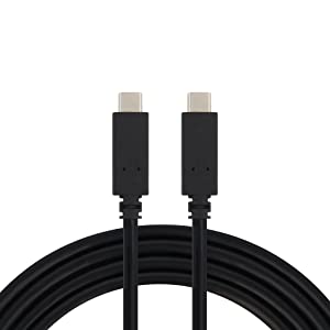 VisionTek USB 3.1 Type C to Type C 1 Meter with Power Delivery (M/-Up to 100W), 3 feet (901269)