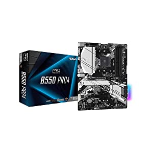 ASRock B550 PRO4 Supports 3rd Gen AMD AM4 Ryzen™ / Future AMD Ryzen™ Processors Motherboard