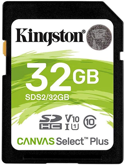 Kingston 32GB SDHC Canvas Select Plus 100R C10 UHS-I U1 V10 (SDS2/32GBCR)