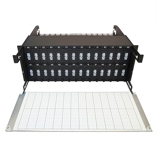 Tripp Lite Enclosure for 28 High-Density Fiber Cassettes, 4U Rack Mount Patch Panel, 10 Gb, 40 Gb and 100/120 Gb Equipment, Up to 336 Duplex LC Ports, Lifetime Manufacturer's Warranty (N482-04U)