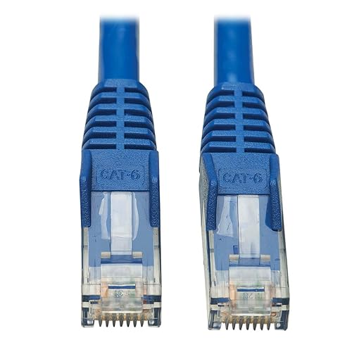 Tripp Lite Cat6 Patch Cable UTP Snagless w/PoE CMR-LP Blue RJ45 M/M 50ft (N201P-050-BL)
