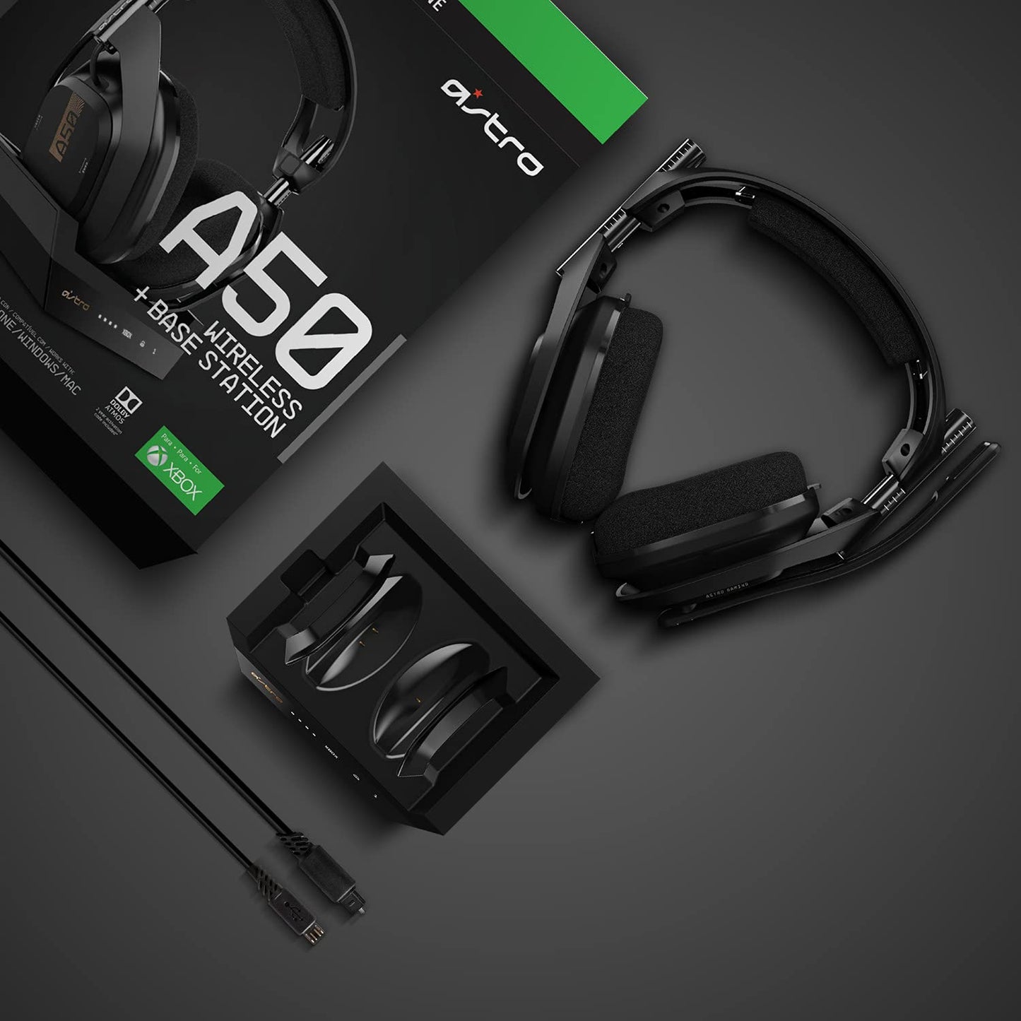ASTRO Gaming A50 Wireless Headset + Base Station Gen 4 - Compatible with Xbox Series X|S, Xbox One, PC, Mac - Black/Gold Xbox Series X|S, Xbox One &amp; PC Headset + Base