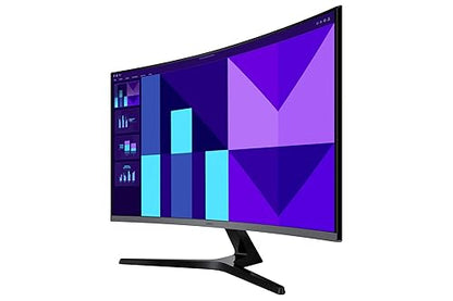 Samsung 32-inch FHD Black Curved Screen Monitor with 100 Hz Refresh Rate, Game Mode, Eye Saver Mode, Multiple connectivity - (LS32D390GANXZA)