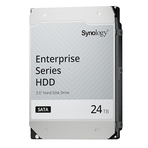 [Hard Drive for NAS] Synology HAT5320-24T [24TB 3.5 SATA 7,200 rpm / Enterprise Grade Hard Drive (MTTF 2.5 million hours) 24TB Enterprise Grade