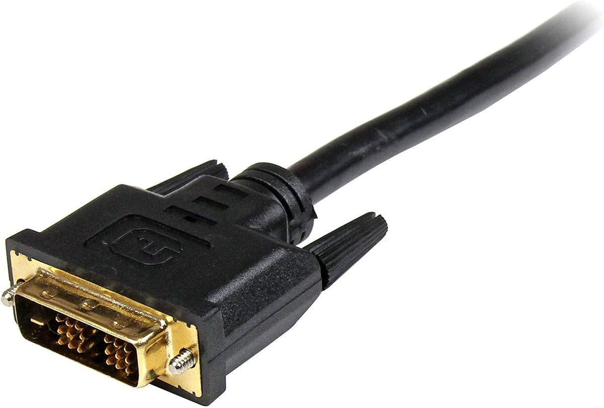 StarTech.com 3 ft HDMI to DVI-D Cable - HDMI to DVI Adapter / Converter Cable - 1x DVI-D Male, 1x HDMI Male - Black, 3 feet (HDDVIMM3) 3 ft / 1 m 1 pack