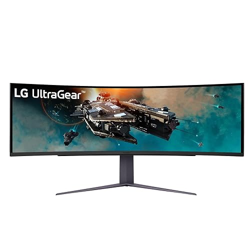 LG Ultragear 49GR85DC-B 49” 32:9 Dual QHD Curved(1000R) Gaming Monitor with 240Hz Refresh Rate,1ms (GtG), DCI-P3 95% (Typ.) / VESA DisplayHDR 1000 / AMD FreeSync Premium Pro