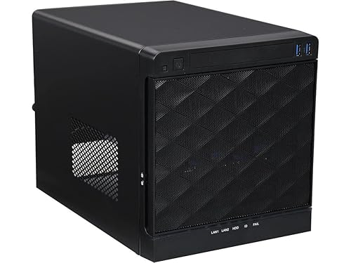 In Win Mini 4 Bay Server Tower - SECC - 7 x Bay - 0 - Mini ITX Motherboard Supported - 1 x Fan(s) Supported - 1 x External 5.25" Bay - 4 x External 3.5" Bay - 2 x Internal 2.5" Bay - 1x Slot(s) - 2 x USB(s)