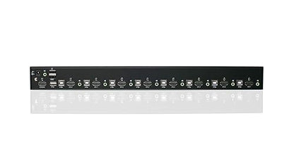 IOGEAR 8-Port USB HDMI KVM Switch – OSD – Cascade - w/USB KVM Cables Set (TAA) GCS1808H