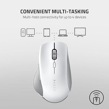 Razer Pro Click Humanscale Wireless Mouse: Ergonomic Form Factor - 5G Advanced Optical Sensor - Multi-Host Connectivity - 8 Programmable Buttons - Extended Battery Life of up to 400 Hours (RZ01-02990100-R3U1)