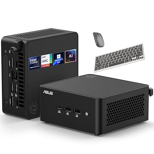 Asus NUC 15 Pro NUC15CRKV7 Barebone System - Mini PC - Intel Core Ultra 7 265H - Intel Chip - 96 GB DDR5 SDRAM DDR5-6400/PC5-51200 Maximum RAM Support - 2 Total Memory Slots - NVMe Controller - Intel 64GB RAM | 2TB SSD Ultra 5 225H-Black
