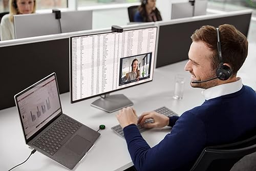 Jabra Engage 55 Mono Wireless Headset with Link 400 USB-C DECT Adapter - Noise-Cancelling Mic, Extensive Range - Certified for Google Meet and Zoom, Works with All Other Leading Platforms - Black UC (USB-C) Mono